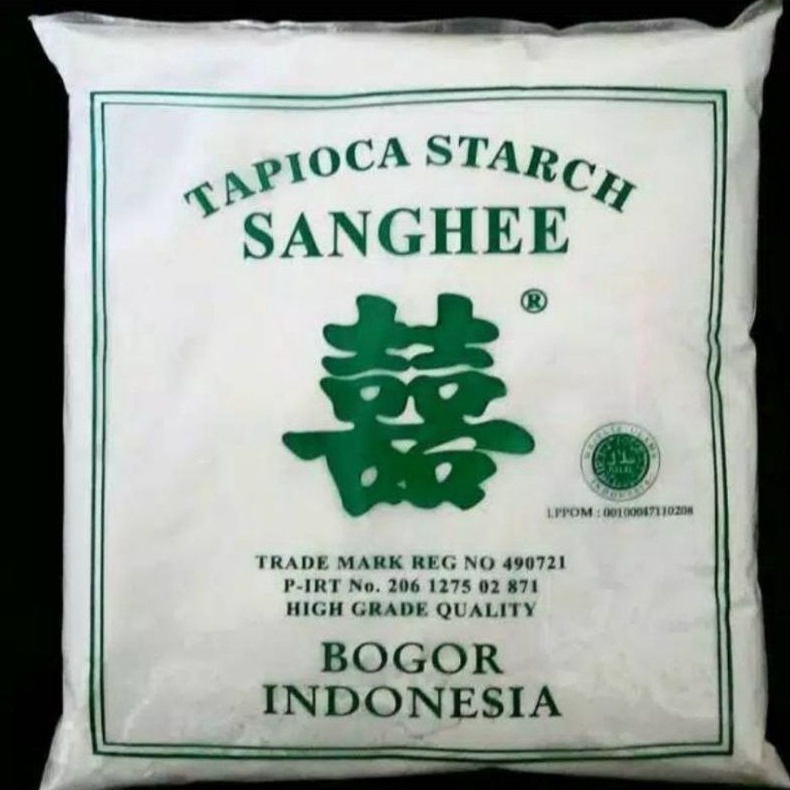 

TEPUNG TAPIOKA / TAPIOCA STARCH / SANGHEE HIJAU / SANGHIE 500 gr