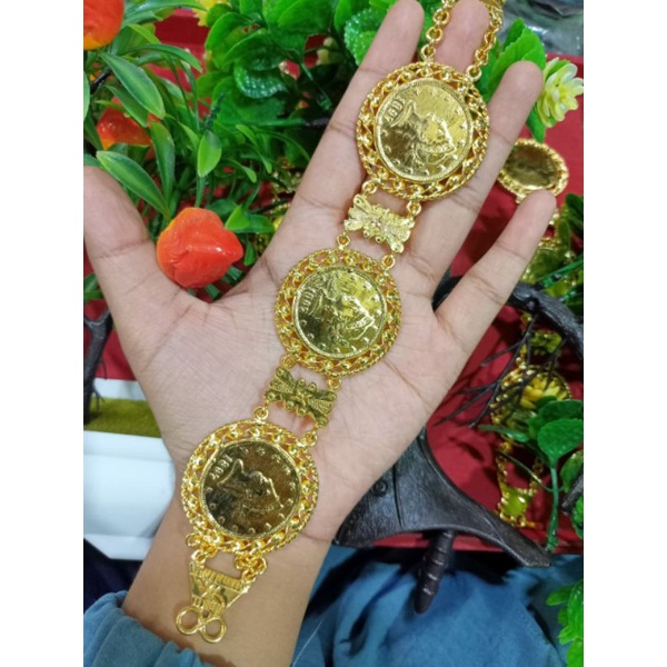 gelang rupiah lilit 2 tempahan