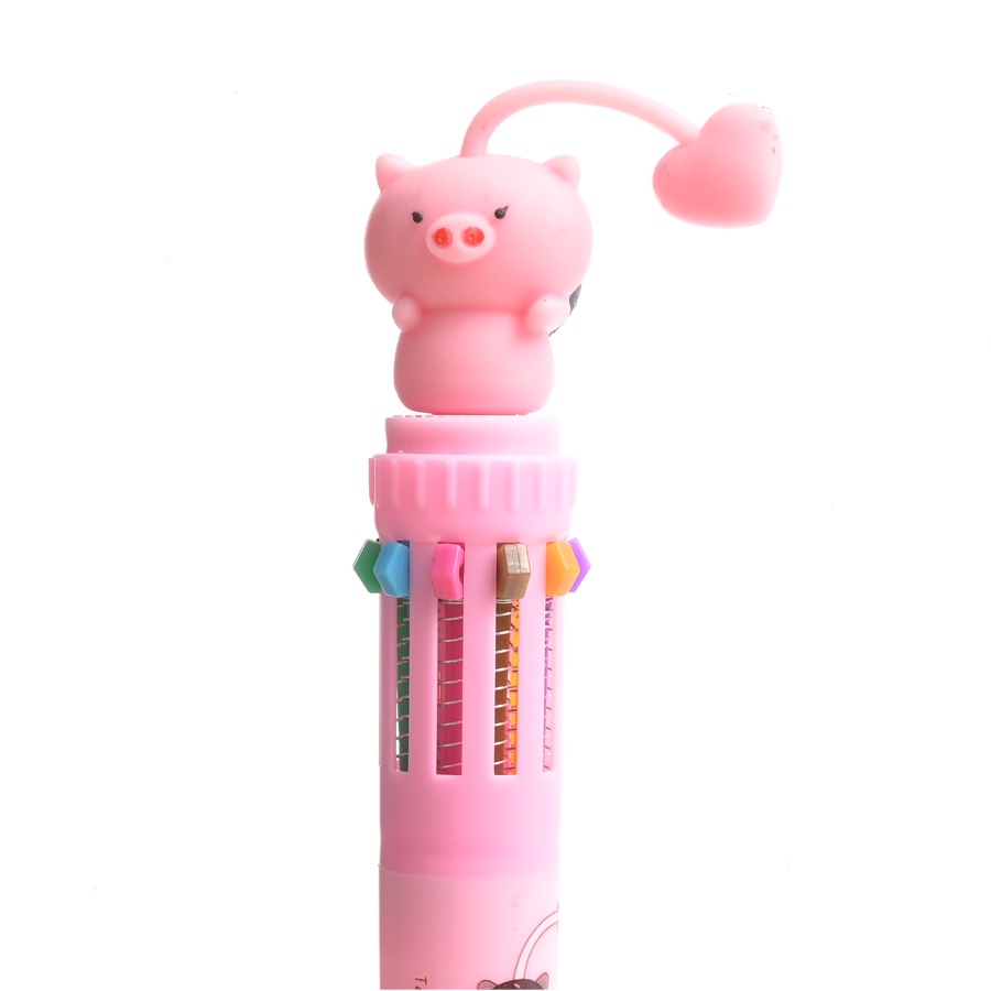 

Rambla - Bunny & Klin Pulpen Multi 10 Color Desain Kartun Lucu