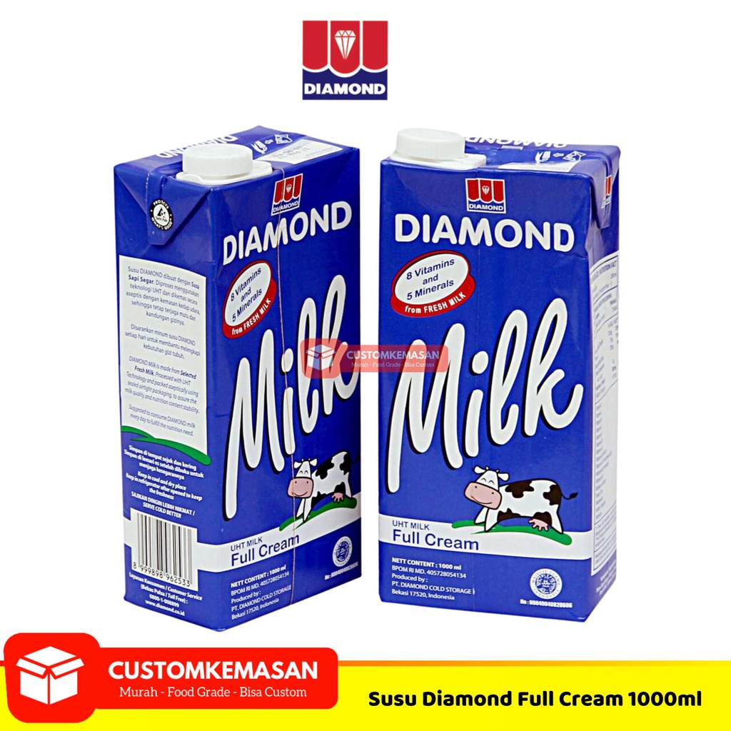 

Susu Diamond 1000ml / Susu UHT FULL CREAM Diamond / Susu Full Cream