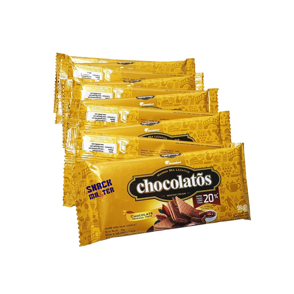 

Chocolatos Wafer Cream Renceng - Netto 10 bks x 26 gr.