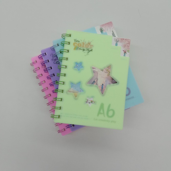 

Note Book Ukuran A6/Buku Catatan/Buku Tulis/Buku Diary Ukuran A6 - Hijau