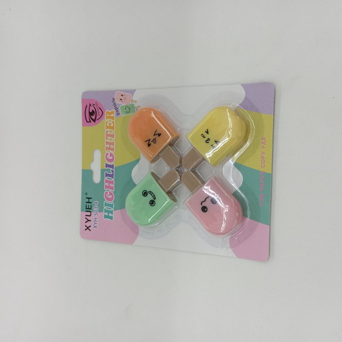 

Spidol Stabilo Mini/Pena neon/Highlighter Popslice Warna Warni set 6/4 - 4 pcs