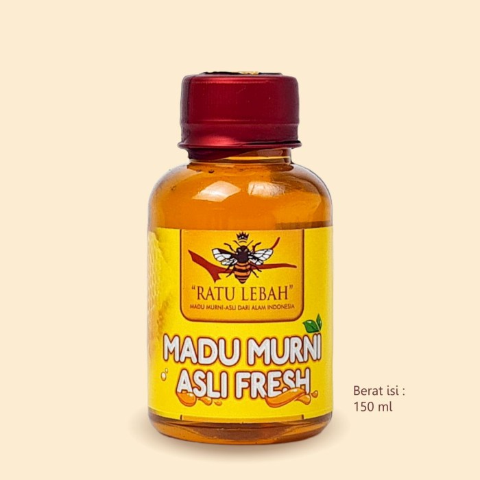 

Madu Murni 100% Asli 150 ML Raw Honey Madu Mentah Tanpa Campuran