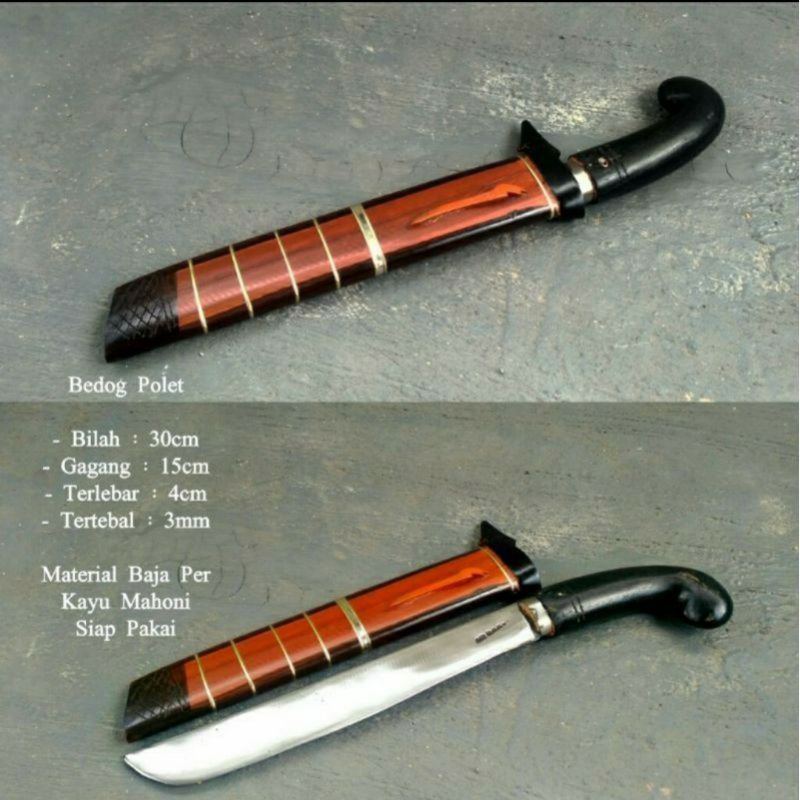 GOLOK ASLI CIBATU /golok pemotong kayu dan bambu/golok asli baja per/full tank/siap pakai Kerja Kebu