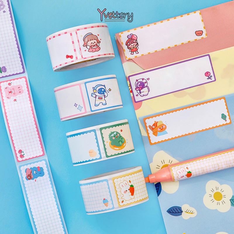 

❤️COD Stiker Nama Pita Lem Kartun Stiker Multifungsi Kreatif Stiker Anak-Yy