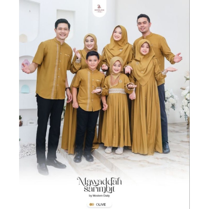 CLOSE PREORDER Sarimbit Family Set 2024 "MAWADDAH SARIMBIT BY MOSLEMDAILY"  Baju Lebaran 2024