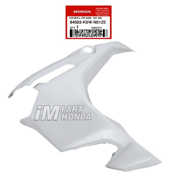 64502-K0W-N01ZE Cover L Fr Side Sayap Kiri ADV 150 Putih Tulang