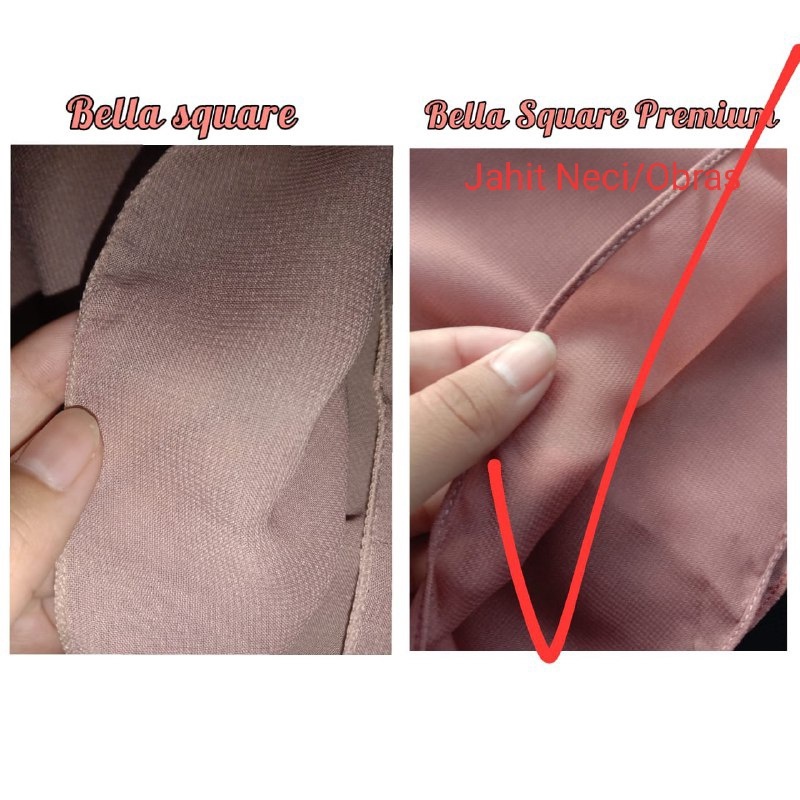 Bella square Jahit Neci "Warna Part I" hijab bela square jilbab bella square kerudung bella square p