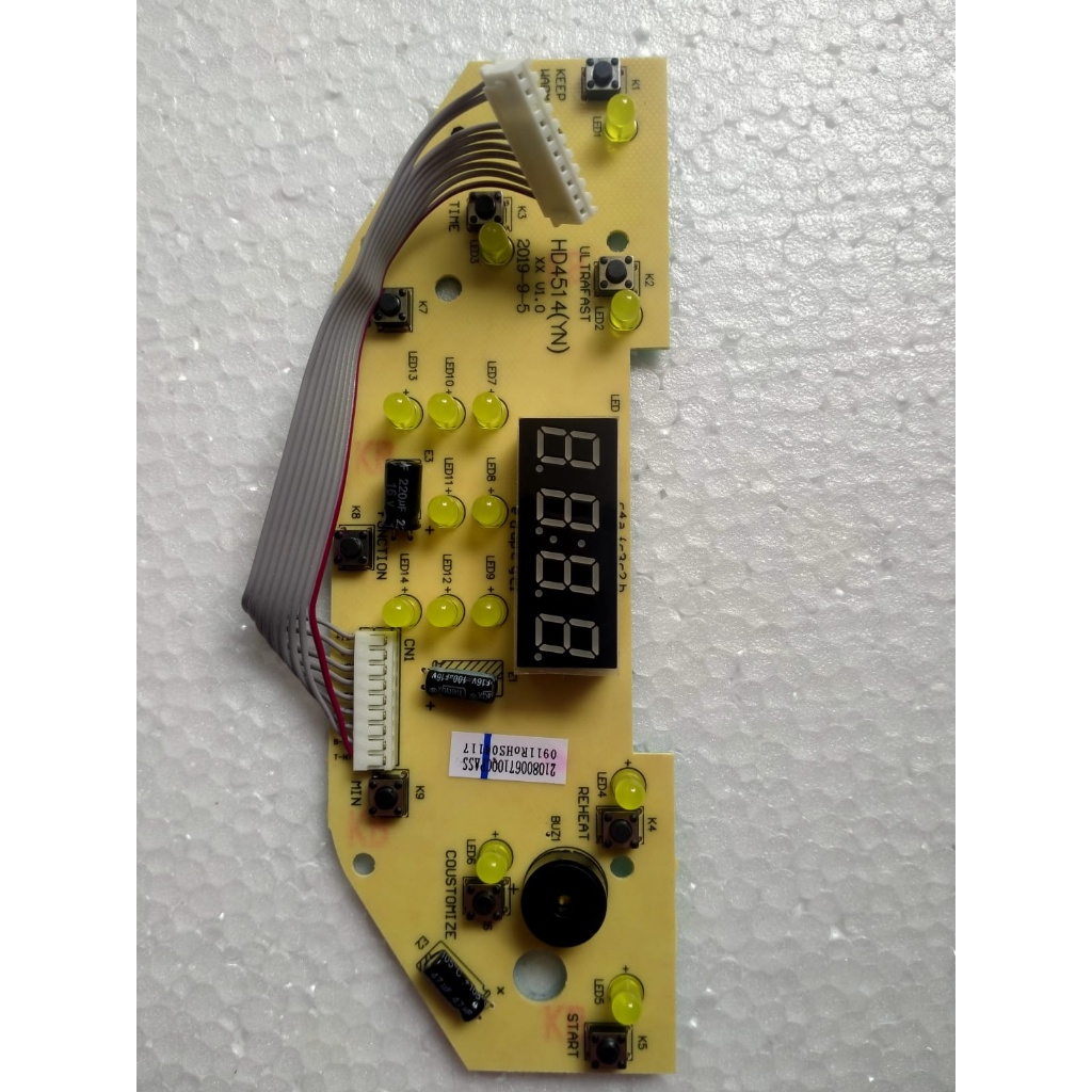 DISPLAY PCB TOMBOL RICE COOKER PHILIPS HD4515 HD-4515 HD 4515