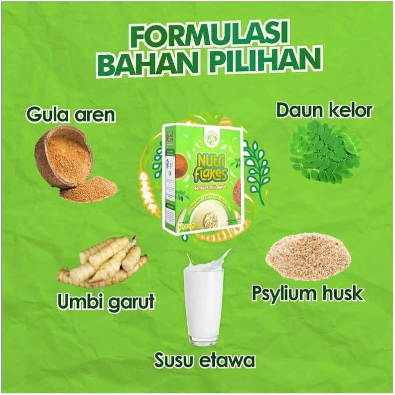 

100% ORIGINAL NUTRIFLAKES SEREAL UMBI GARUT UNTUK MAAG & ASAM LAMBUNG