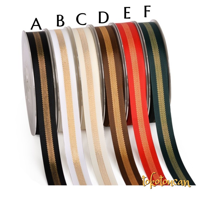

PITA GROSGRAIN GOLD GLITTER UNTUK NATAL IDUL FITRI WEDDING KADO - F