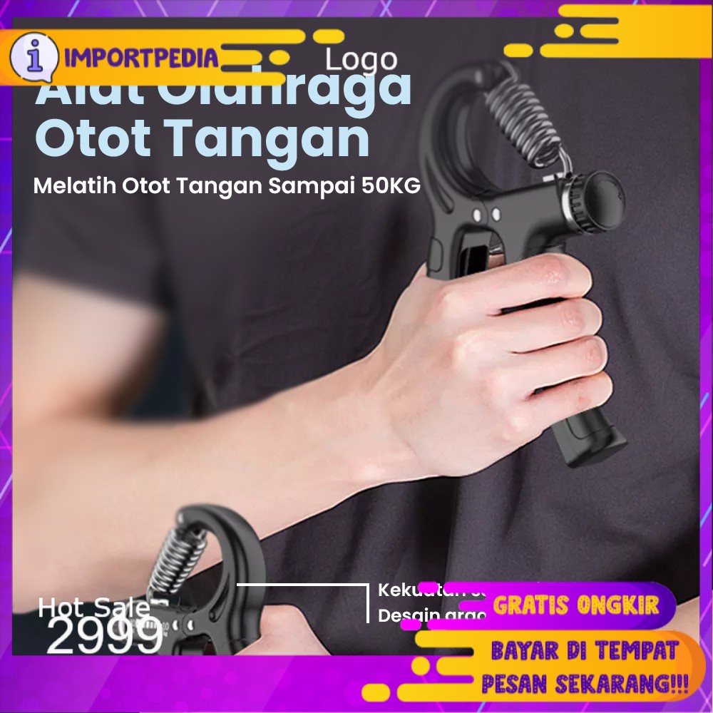 FLASH SALE Alat Olahraga Otot Tangan Taffsport Adjustable Hand Grip Alat Fitness Senam Rumah Alat Gy
