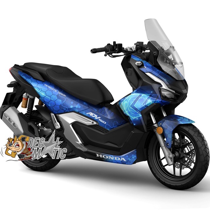 Decal Stiker Full Body Motor honda ADV 150 ADV 160 ABS non ABS Futuristic Tehno