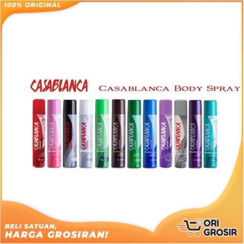 ORI Grosir  CASABLANCA PERFUME BODY SPRAY SERIES | Casablanca Femme Body Spray 65ml | Casablanca Per