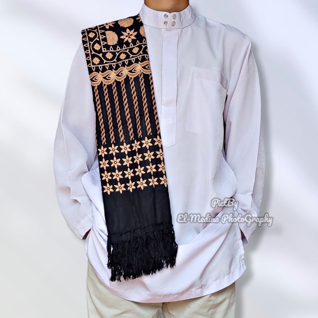 sorban hitam batik Exclusive Sorban Rida Motif Batik sorban Kashmiri surban sorban arab Terlaris sya