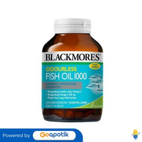 Blackmores Odourless Fish Oil 1000 Botol 90 Kapsul