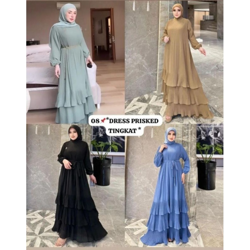 gamis prisket viral terbaru shellasaukia premium