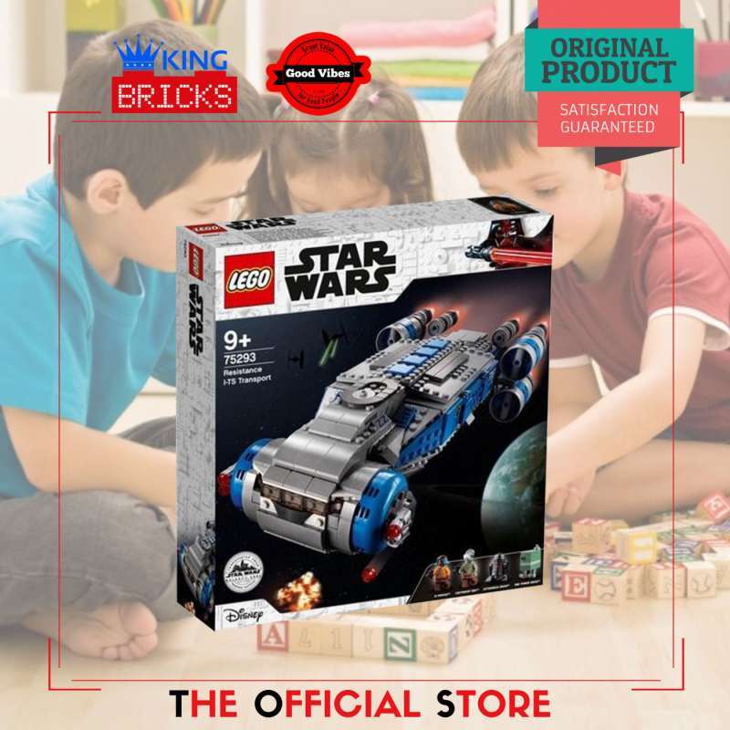 LEGO Original STAR WARS 75293 Resistance I-TS Transport - Mainan Anak Edukasi Pesawat Disney