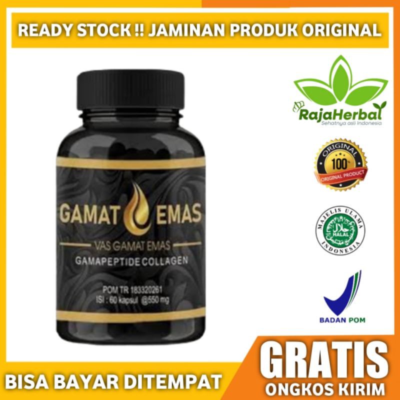 Vas Gamat Emas Collagen Asli Original Vas Gamat Emas Suplemen Pemutih Kulit