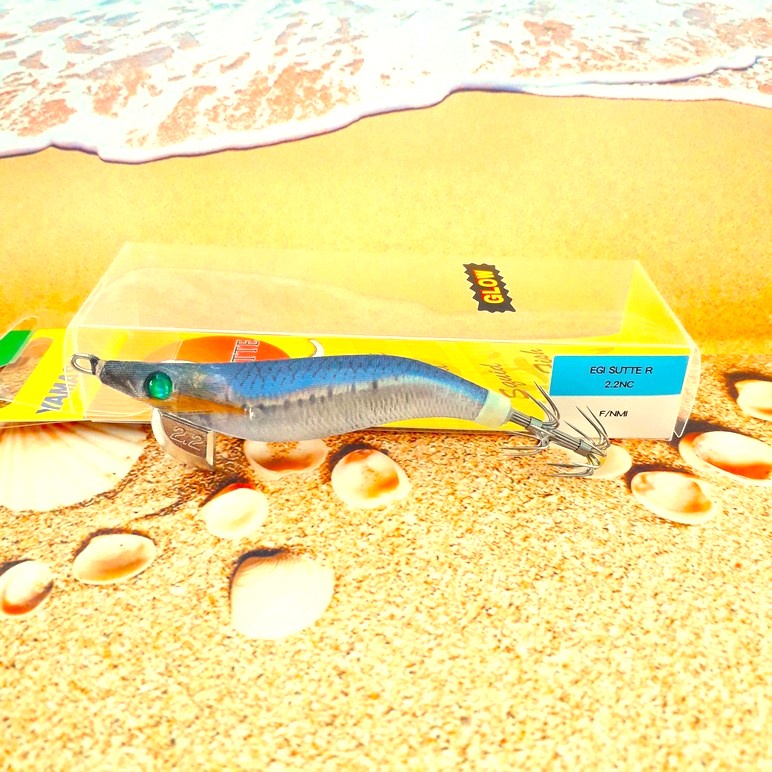 R 2.2 BIRU ABU GLOW Yamashita EGI Sutte 66mm 6.5gr umpan cumi ORIGINAL