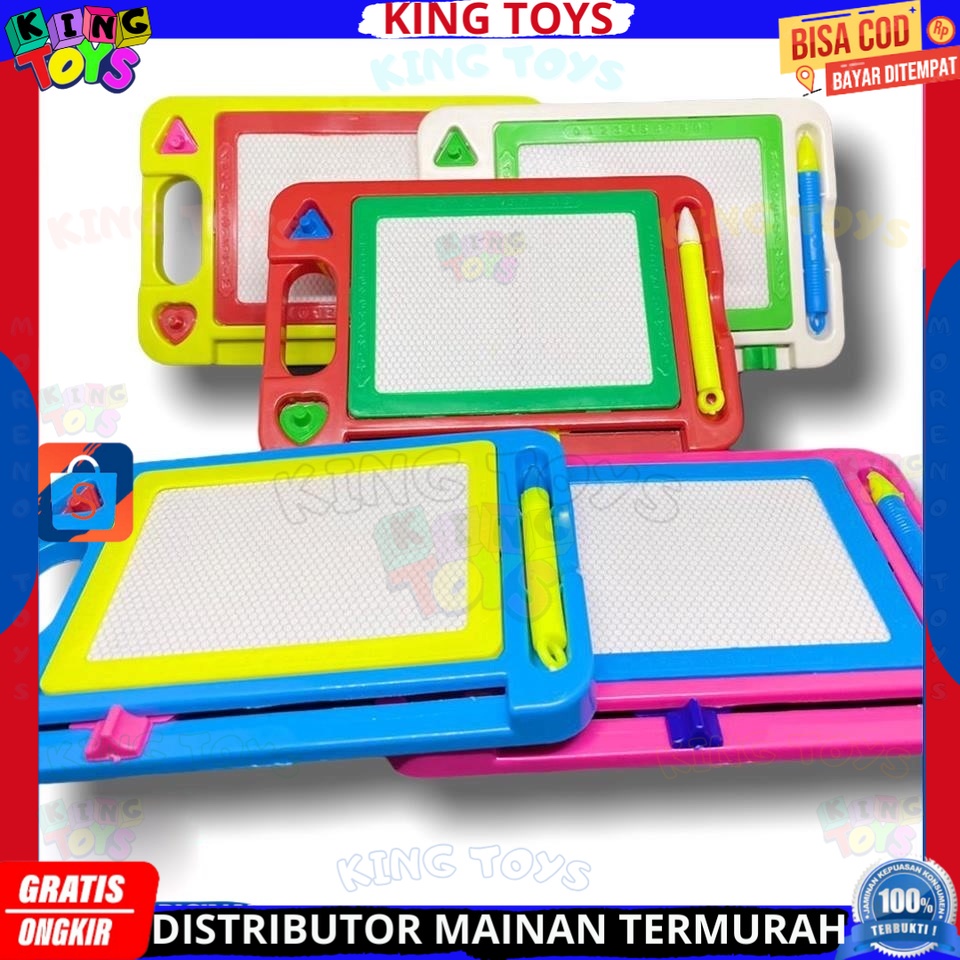 

MAINAN EDUKASI MAINAN PAPAN TULIS MAGNET MAGNETIC DRAWING BOARD SNI TERBARU