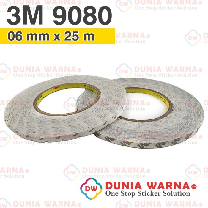 

3M Double Tape Kertas Tisu Tipis Anti Air Kuat Rekat 9080 6 mm Roll