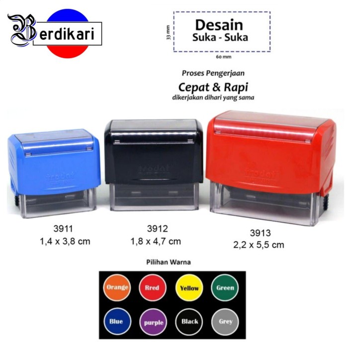 

Stempel Trodat Otomatis Nama/Dokter/Marketing/Logo - 3913