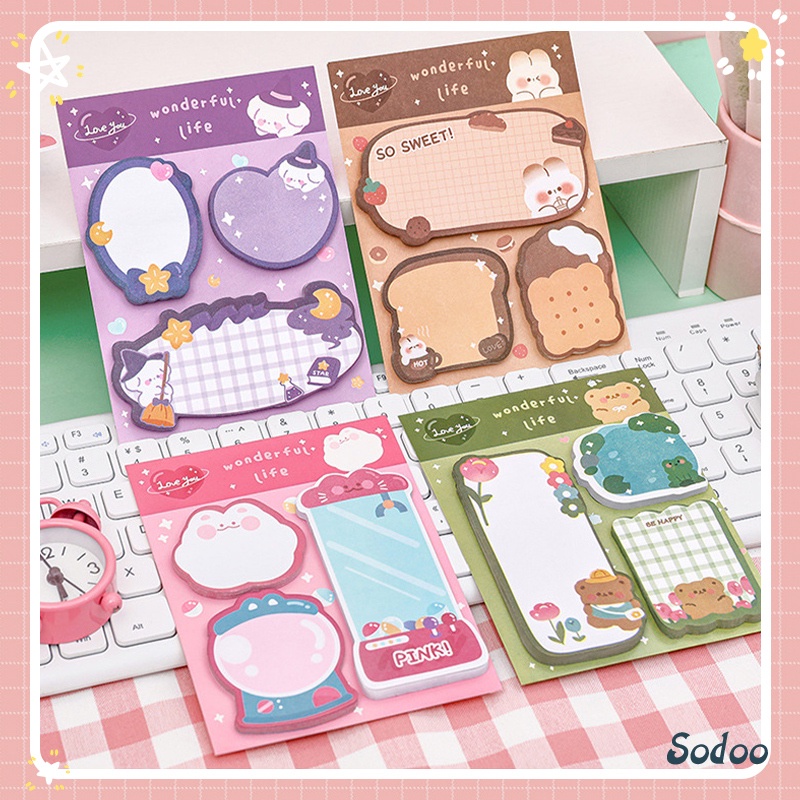 

Catatan Kombinasi Kartun Ins Catatan Kreatif Pola Hewan Lucu - SO