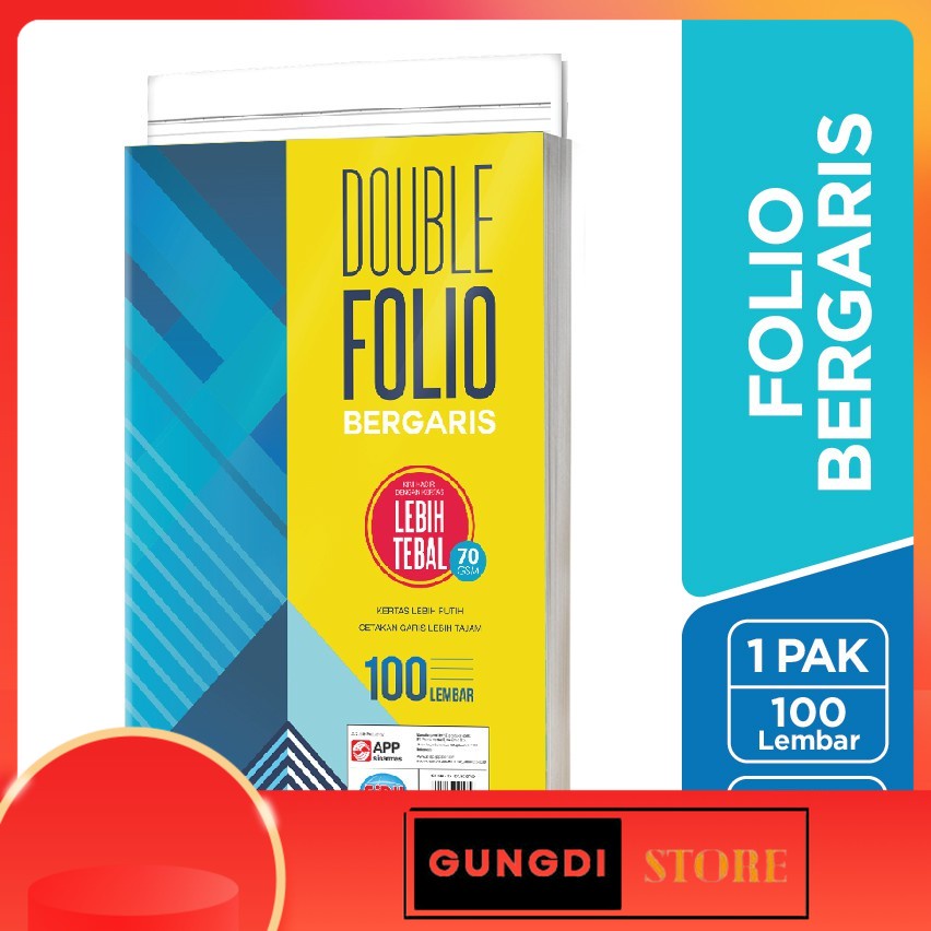 

SiDU Double Folio Bergaris 70 GSM Murah