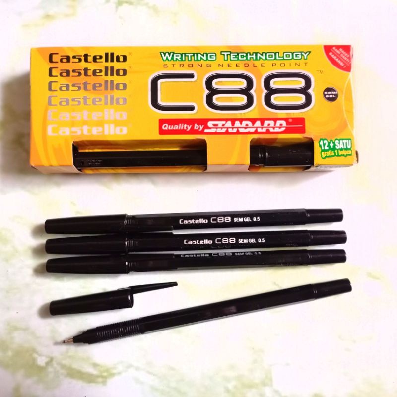 

ECER pulpen / ballpoint standard castello C88 PEN BALLPOINT BOLPEN murah bagus 0.5 0.5mm BOLPEN