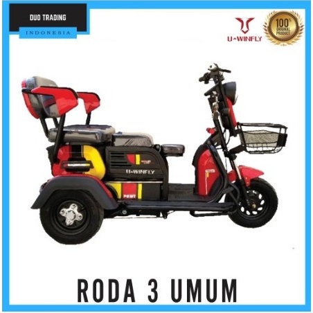 SEPEDA MOTOR LISTRIK RODA 3 MALEO UWINFLY INDONESIA