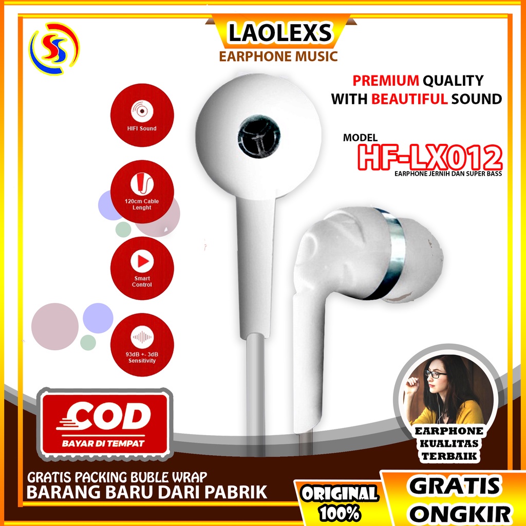 Earphone / Handsfree/Headset In Ear LAOLEXS HF-LX012 Stereo Earphone for music and gaming LAOLEXS (G