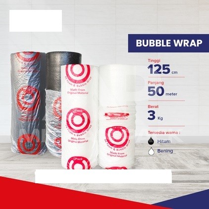 

Bubble Warp Putih 1 Rol Mulia Pack Ukuran 20cm x 50m - Putih