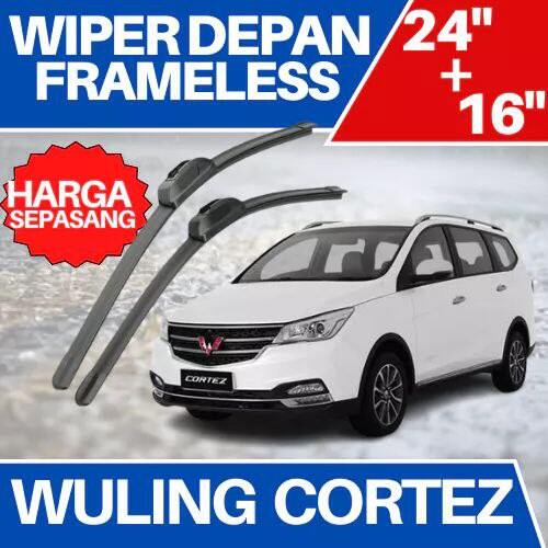 wiper frameless banana full karet wuling cortez