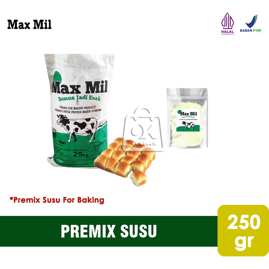 

Premix Susu Full Cream Max Mil / Premix Susu For Baking (250 gr)