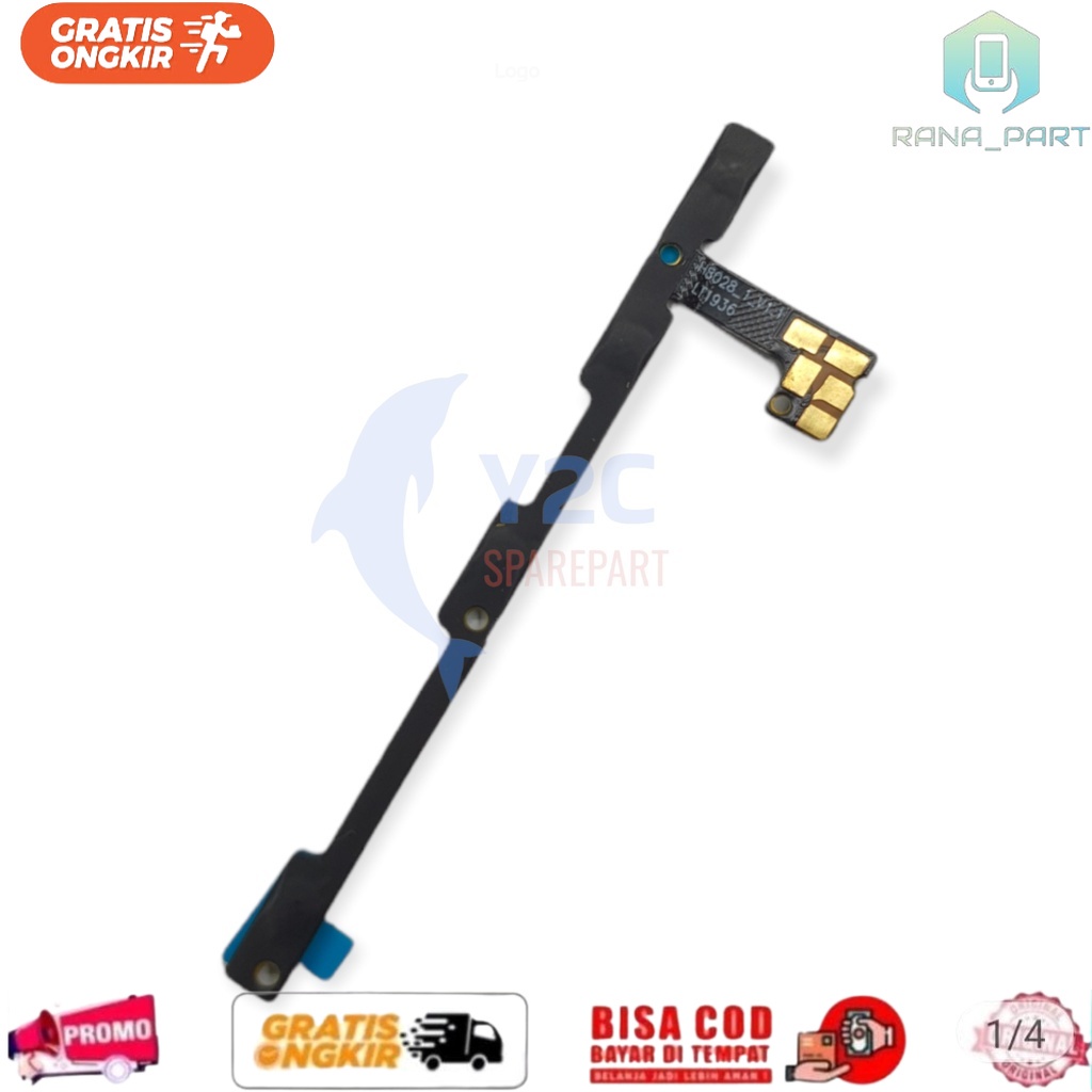 INFINIX SMART 4 / X653 X653C | Tombol Power On Off Volume / On Of Vol - Flexibel Flexible Fleksibel
