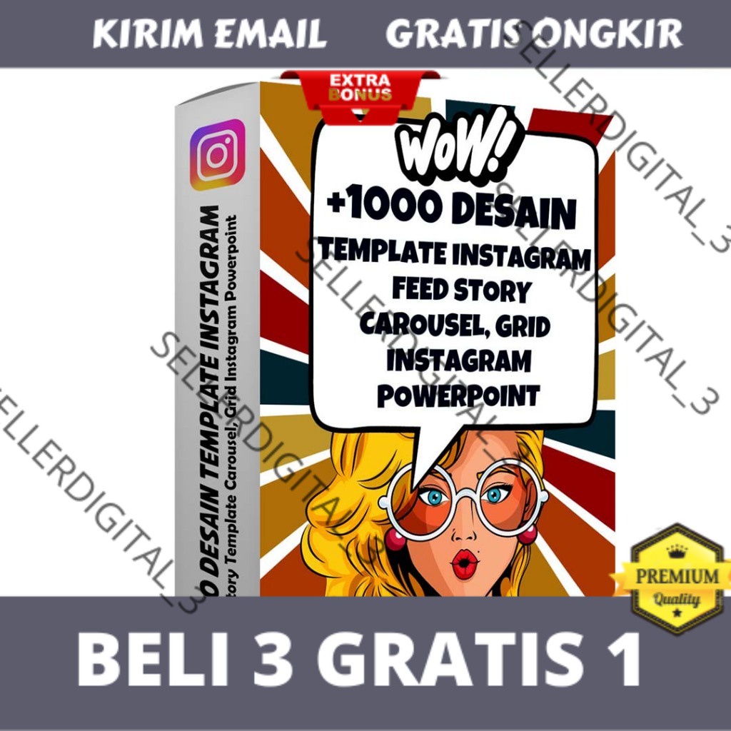 1000 Desain Template Instagram Feed Story Template Carousel Template Grid Instagram Powerpoint