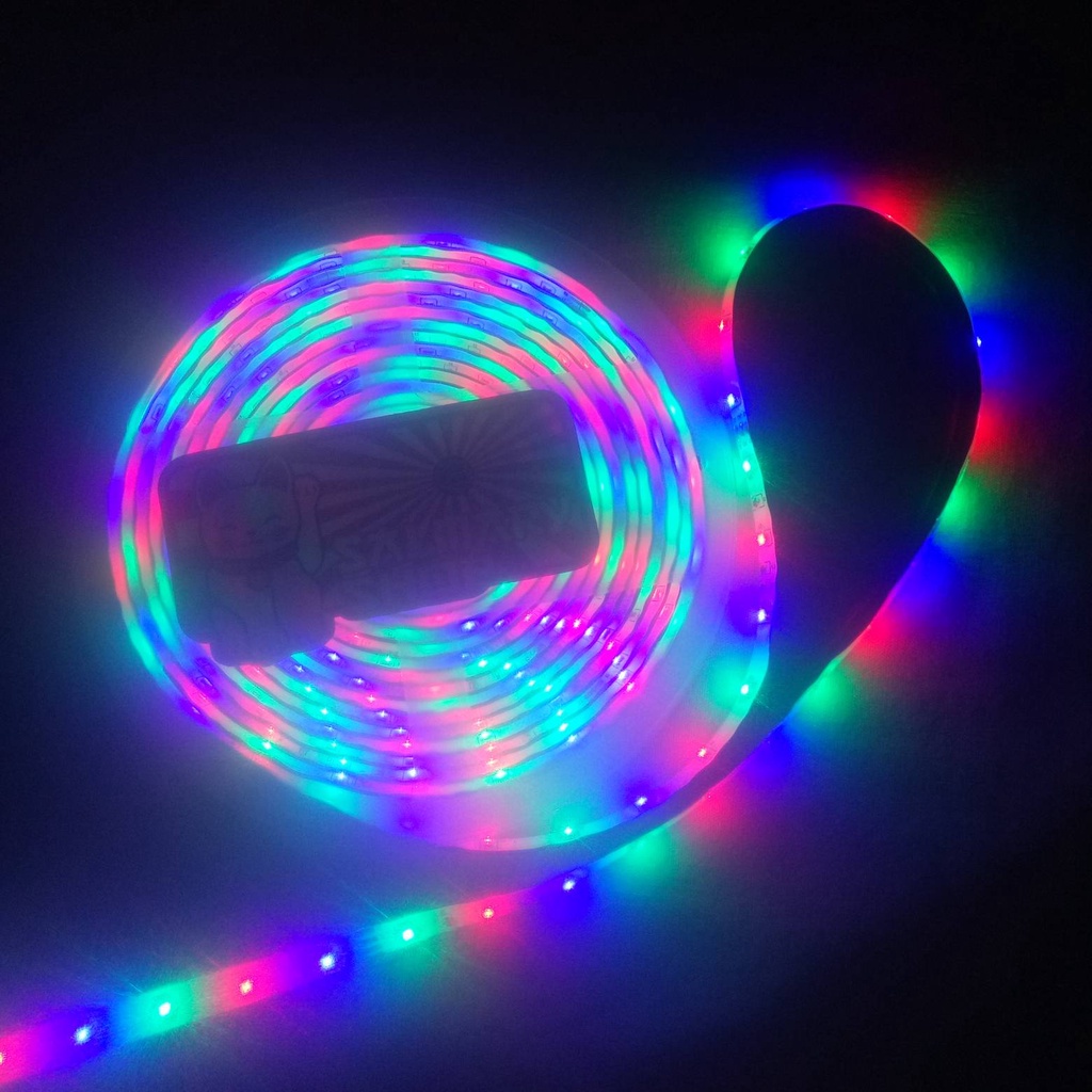 Lampu Led Strip RGB Warna Warni IP44  Anti Air 12 Volt  12v Waterproof Lampu Hiasan Kamar Lampu Vari
