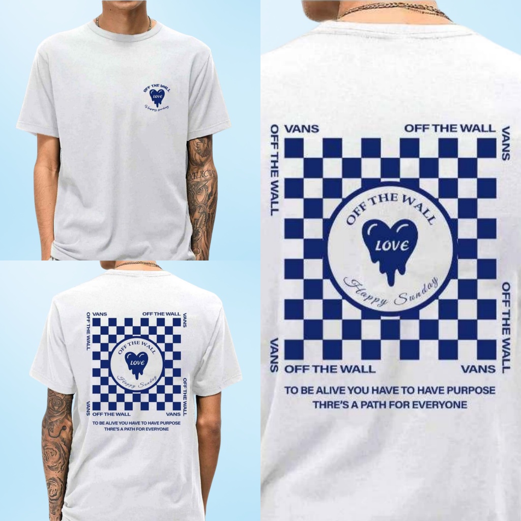 [HOT] Kaos VANS OFF THE WALL T-Shirt 100% Catton Combed 24S Kualitas PREMIUM Couple Style Tee