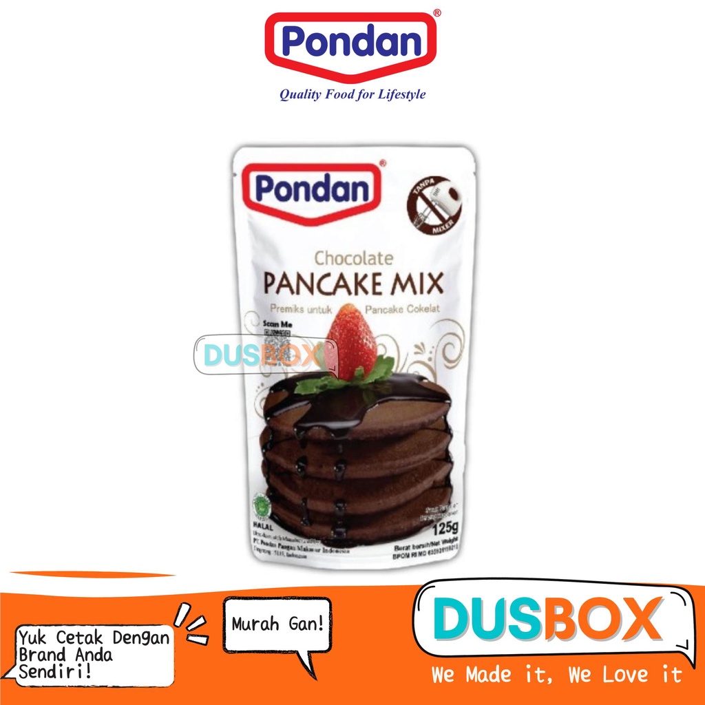 

Pondan Pancake Cokelat / Pondan Pancake / Tepung Pancake Pondan / Pancake / Pancake Mix / Bahan Pancake Instan / Pancake Instan / Tepung Pancake Instant / Pondan Pancake Mix