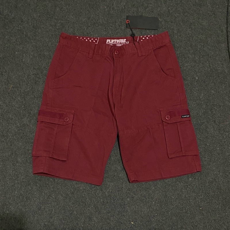 Celana Pendek Planet Surf Cargo Kick182D Maroon Original 32