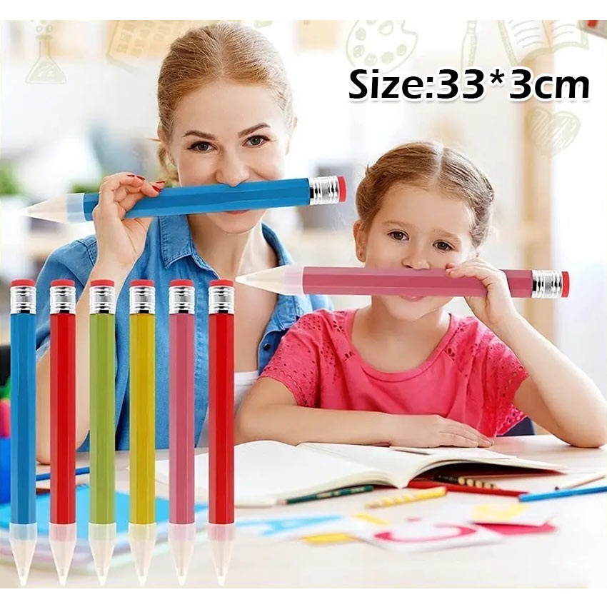 

mdn Pensil Jumbo Besar 33 CM Mainan Pencil Pensil Jumbo Hiasan Photo Kado