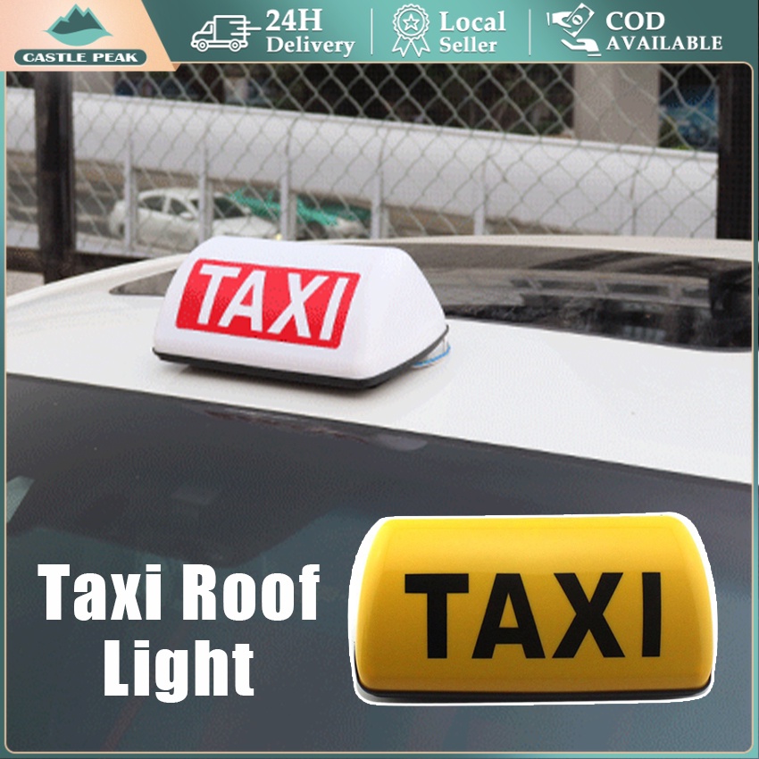 LED Taxi Roof Light Roof /Lampu Tanda Taxi Magnetik 12V DC Anti Air Untuk Atap Mobil