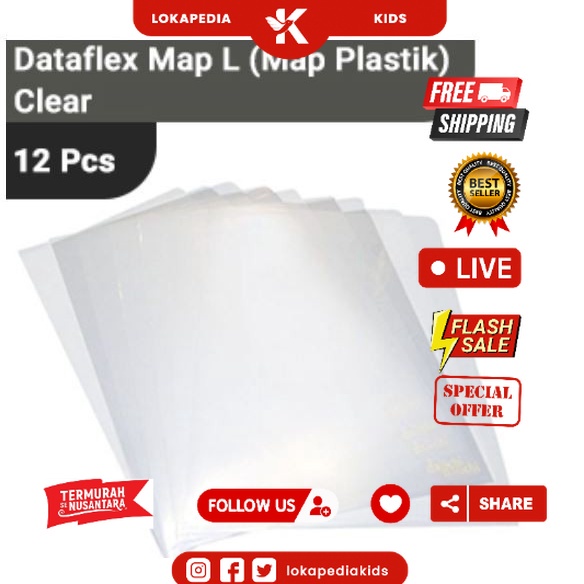 

MAP L PLASTIK CLEAR SLEEVE BENING MURAH A4 / F4 [LUSIN - 12 PCS]