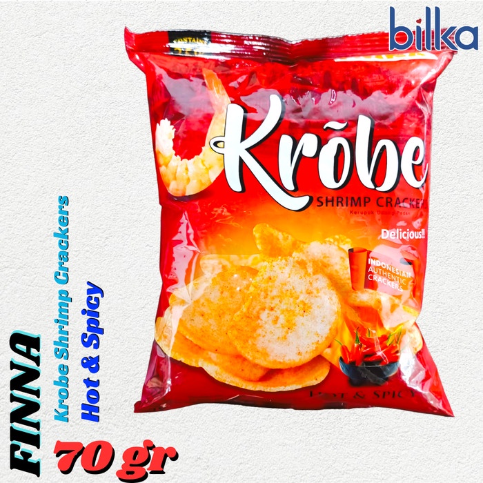 

FINNA Krobe Kerupuk Udang Hot & Spicy 70gr