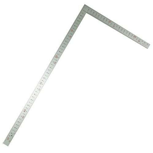 

SHINWA 10445 Penggaris Siku JIS Lebar Tebal 50 cm x 25 cm Carpenter's Square Hard Chrome Finish Magnet Wide 500 x 2500 mm