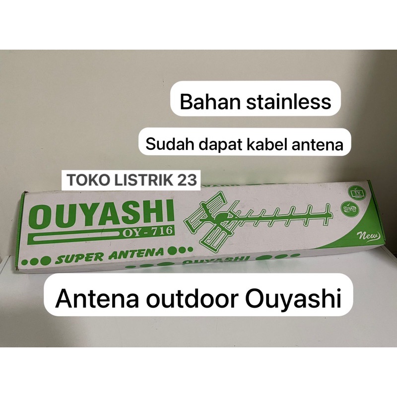 antena outdoor digital stainless Ouyashi + kabel antena