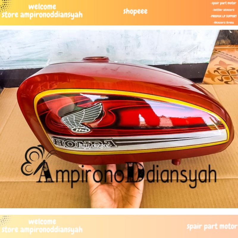 tangki honda tangki cb 100 tangki preess tangki grafis merah tangki cb murah tangki cb sultan cat bl