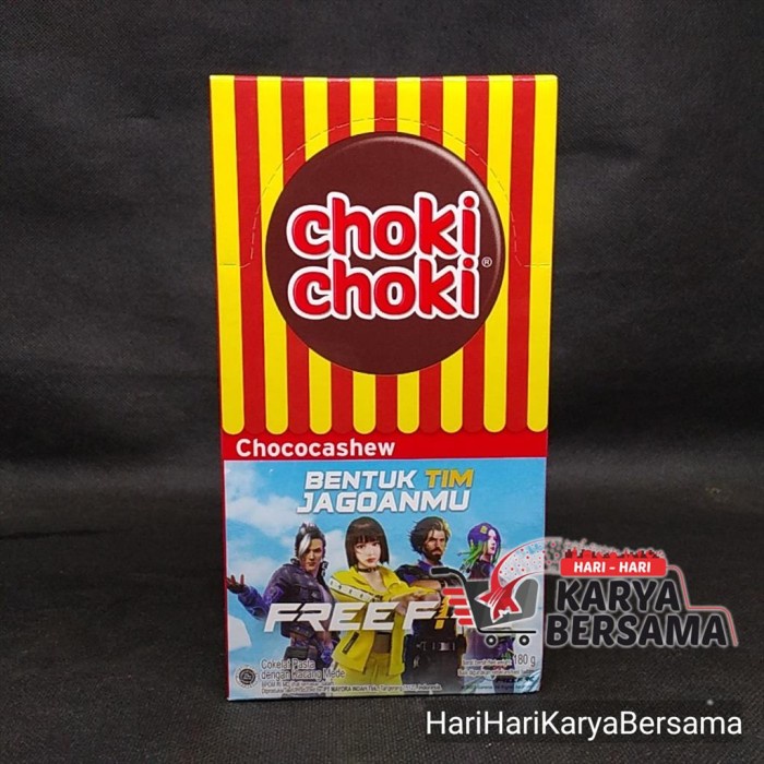 

CHOKI CHOKI CHOCOCASHEW COKELAT PASTA BOX 20'S X 9GR KARAKTER RANDOM